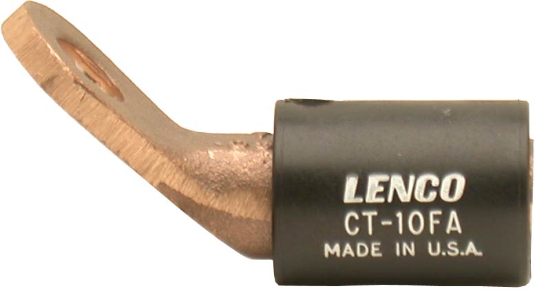 Terminal, connector 45 degree angle